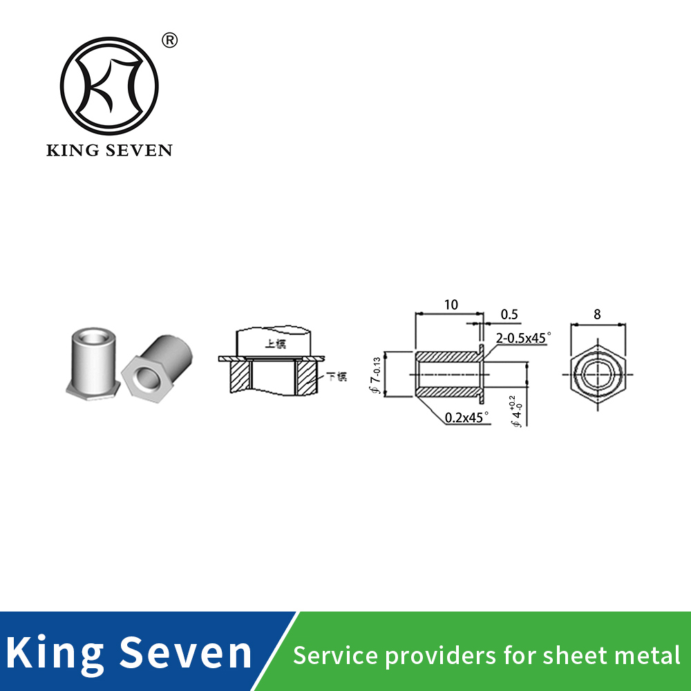 Hexagonal head riveted anti-static wristband holder